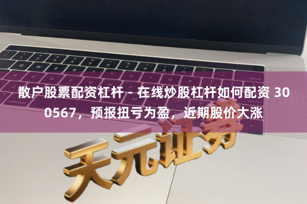 散户股票配资杠杆 - 在线炒股杠杆如何配资 300567，预报扭亏为盈，近期股价大涨