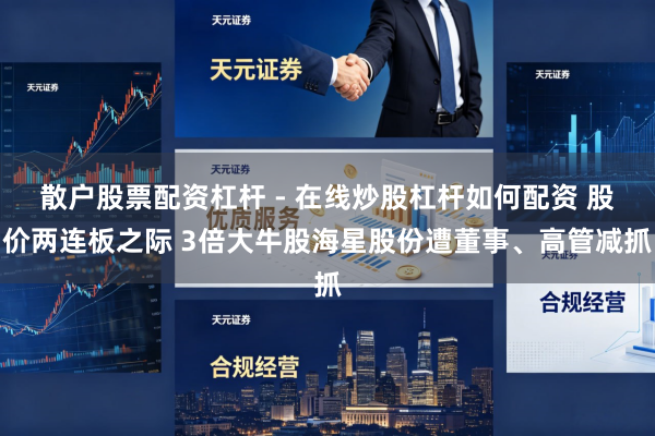 散户股票配资杠杆 - 在线炒股杠杆如何配资 股价两连板之际 3倍大牛股海星股份遭董事、高管减抓